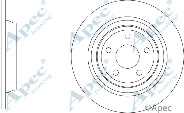 APEC BRAKING Тормозной диск DSK3337